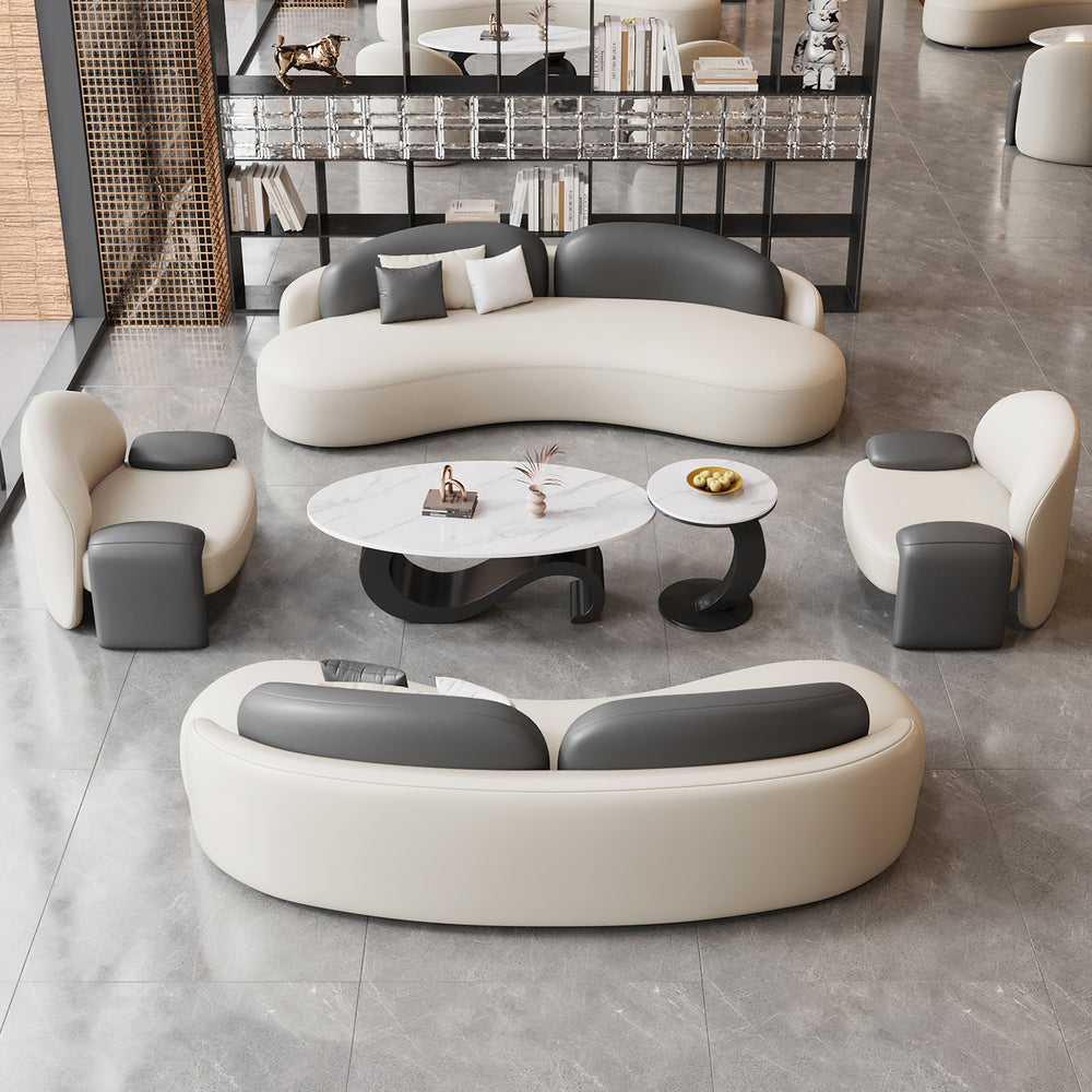 Hotel lobby, vip lounge, reception area, waiting area, curved sofa for sales offices and negotiation rooms