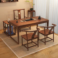 For homesmall apartment balcony solid wood tea table dry tea table all-in-one a complete set of casual modern tea table and chair combination