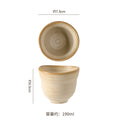 Kiln-turned threaded ceramic tableware retro style hotel restaurant steak plate stylish high-looking western food plate fish plate tableware