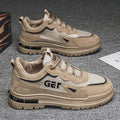Spring work safety shoes for men, 2025 new winter work boots, mesh construction shoes, breathable mesh men's anti-slip work shoes