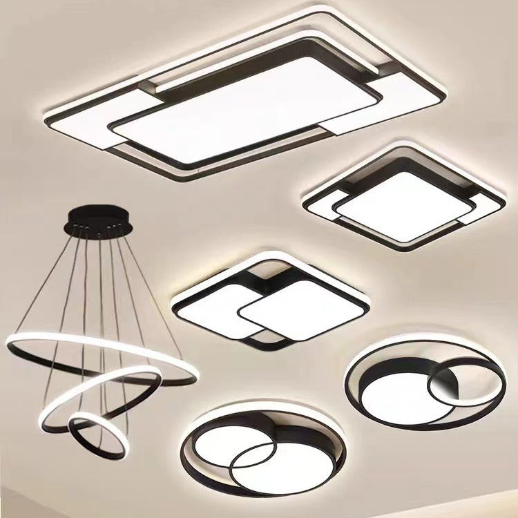 Living room light modern simple atmosphere led ceiling light bedroom master household large lighting lighting whole house package combination