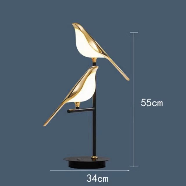 Creative bird wall lamp - modern minimalist nordic style for bedroom, bedside, living room, hallway, stairway, and floor lamp