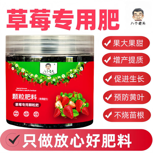 Special fertilizer for strawberry fertilizer Household potted general-purpose slow-release compound organic fertilizer Granular fruit-setting period Sweetening soil culture