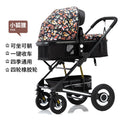 Baby stroller: lightweight, all-weather, full coverage, reclining, mesh breathable, one-button fold, high-view pram