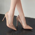 Wo huizhou 2026 autumn new arrival high heel pumps - nude with red sole, european & american chic, fashionable stiletto, pointed toe