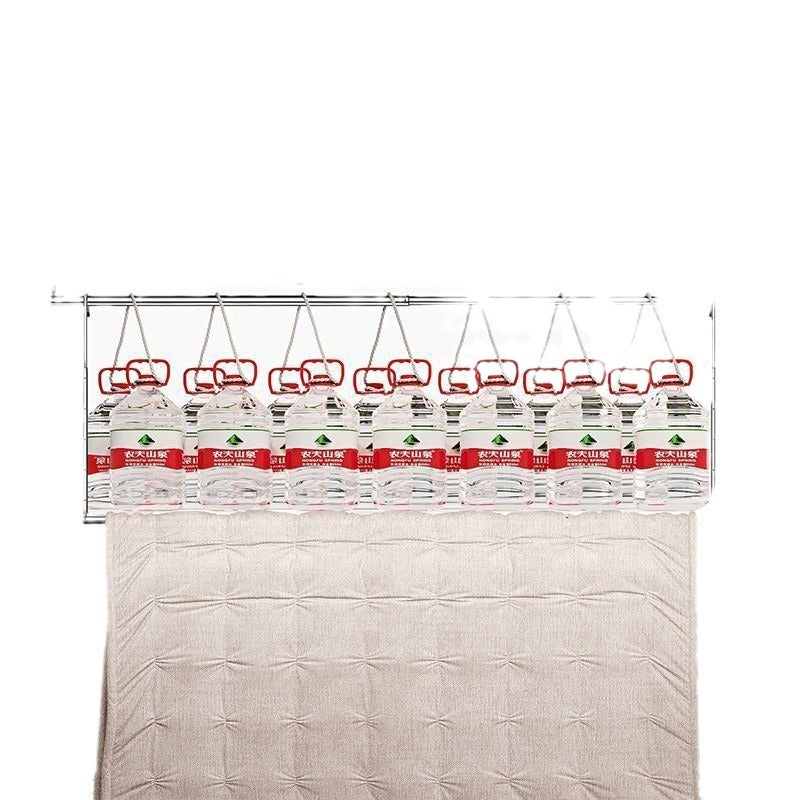 Clothes drying rack for home balcony telescopic clothes drying pole adjustable clothes drying pole hanging stainless steel punch-free quilt drying handy gadget