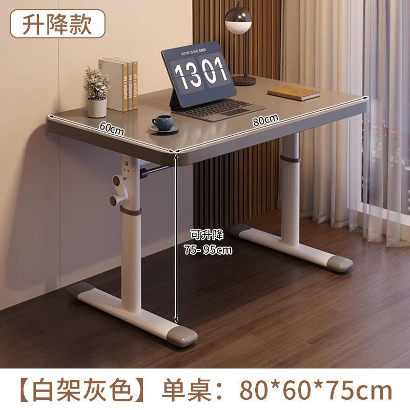 Adjustable height desk - home, bedroom, desktop, student study, writing, office table - modern minimalist simple computer desk