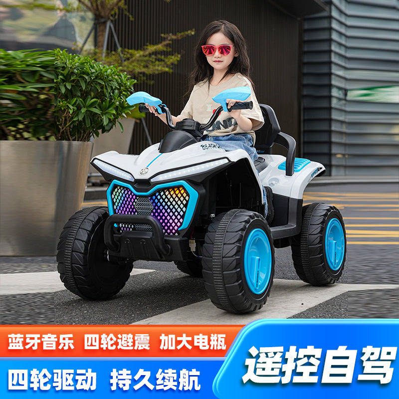 New children's electric four-wheel beach off-road vehicle children's electric car can sit remote control children's off-road toy car