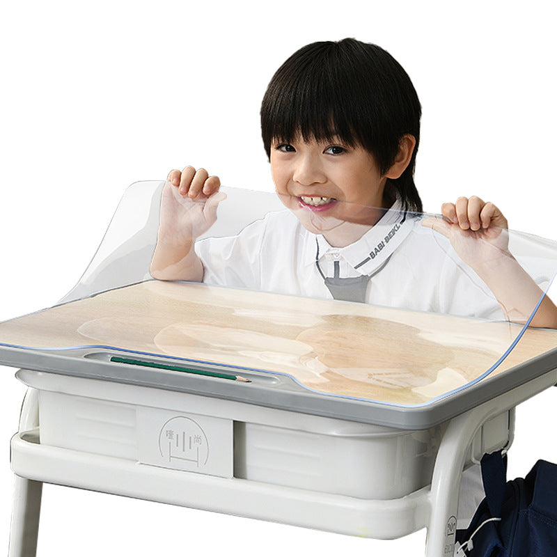 Primary school student desk mat Children's study table mat Special writing desk class table mat Waterproof, oil-proof and transparent mat