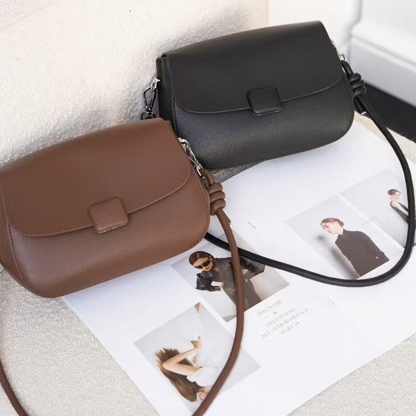 Women's bag 2023 spring collection: mori girl style, niche design, affordable luxury, shoulder & crossbody bag, trendy & chic, viral tiktok style, vintage soft leather