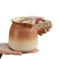 Stove tea making, roasted milk pot, pot, indoor dry-fired teapot suitfor home tea maker, pottery pot, side handle teapot