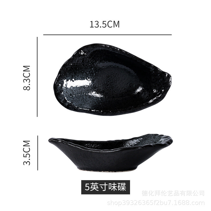 Japanese ceramic retro japanese stylefor home soy sauce dish vinegar pot seasoning dish kitchen supplies side dish dipping dish wholesale
