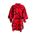 D191 independent station  new long-sleeved printed puff sleeve loose large size shirt skirt cross-border fashion dress