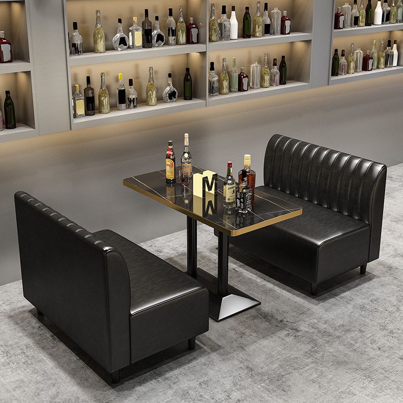 Coffee shop bar lounge table and chair set, pub, western restaurant, bbq, bubble tea shop sofa, retro casual dining booth