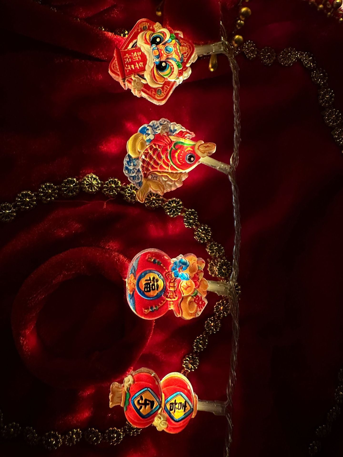 2025 Chinese New Year lanterns atmosphere led light string Spring Festival balcony room atmosphere arrangement pendant New Year decorative lighting