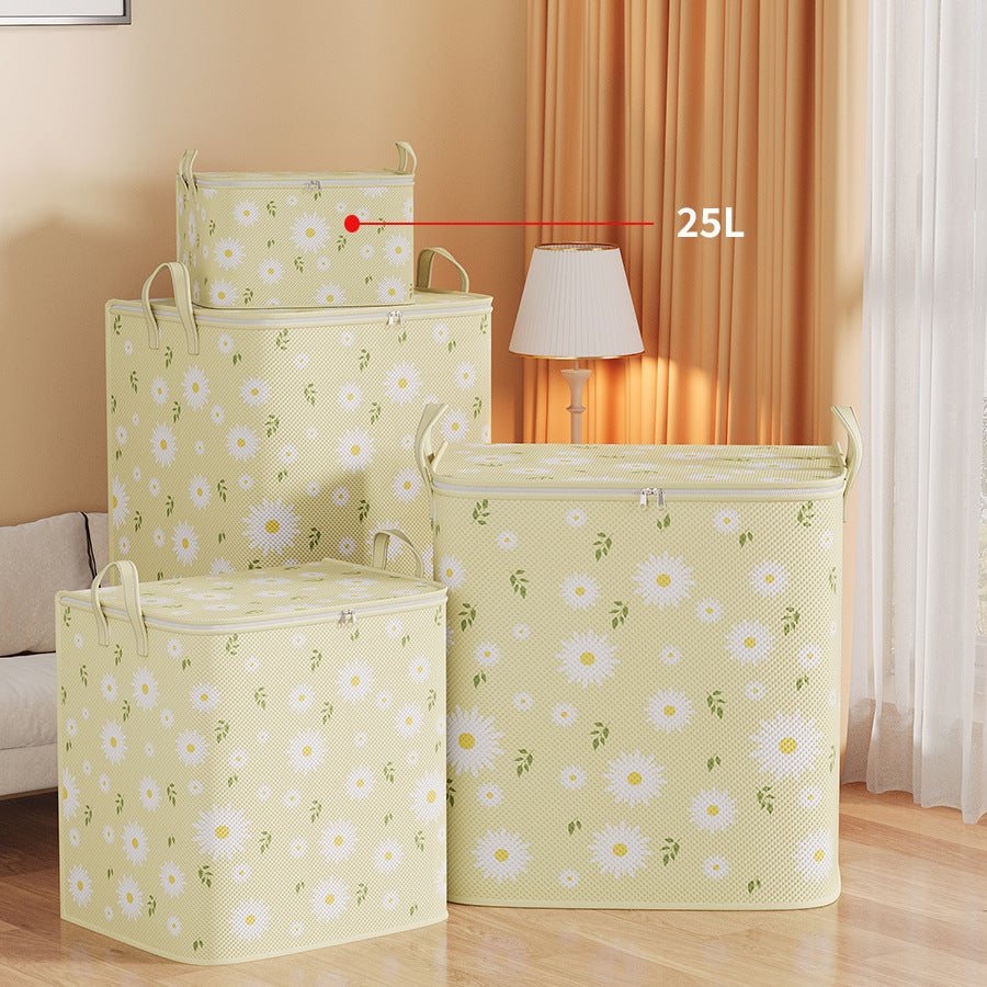New teddy bear storage bag - collapsible fabric organizer for clothes, quilts, and toys - closet storage box