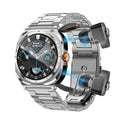 Flagship three-bead silver steel - headphones & watch dual call