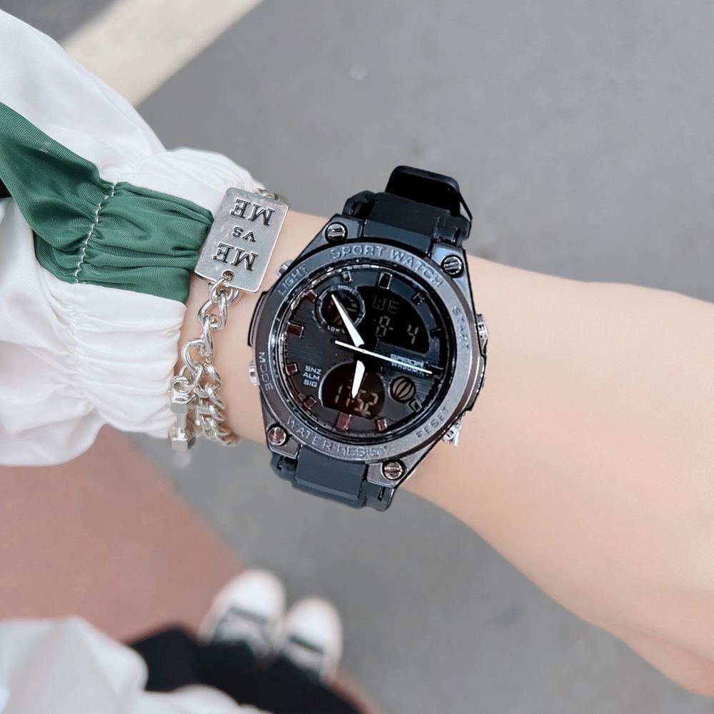 Teen girls' watch - trendy student style, middle & high school, kids' sports watch, luminous, waterproof, multifunctional electronic watch for girls