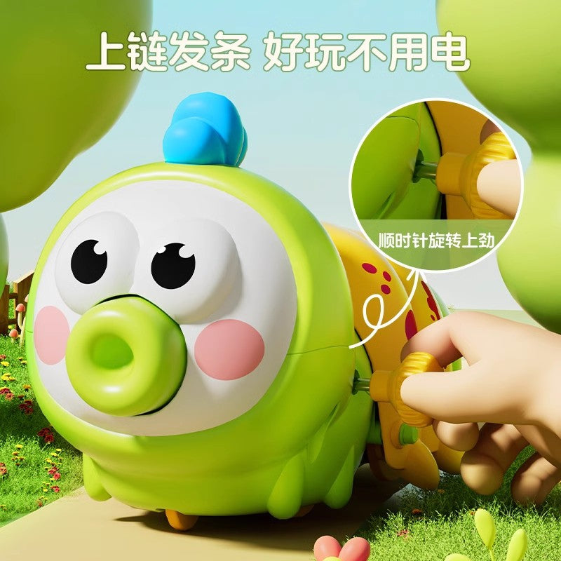 Caterpillar wind-up toy - fun & educational for babies & toddlers - moving & crawling animal toy - encourages tummy time & crawling development