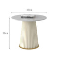 Nordic rock slab living room coffee table set - new light luxury modern small apartment creative trendy round side table