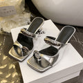 French low-heel slippers for women, 2026 new summer collection: open-toe sandals, square-toe flip-flops, and thong sandals