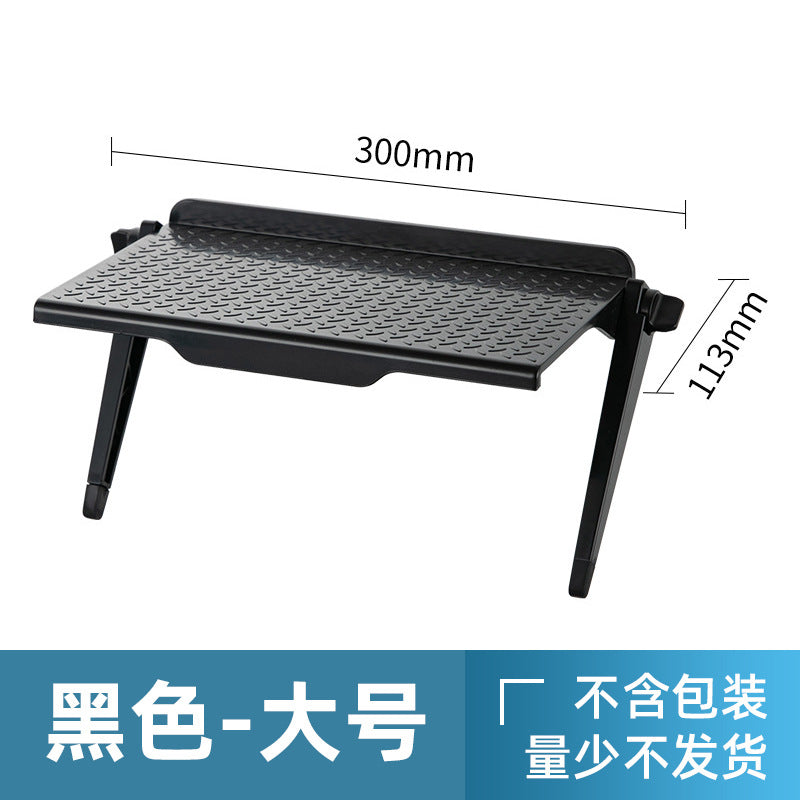 No punching computer monitor rack desktop plastic storage rack home TV set-top box router bracket