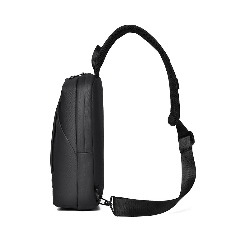 Cross-border new fashion casual shoulder bag large capacity simple wear-resistant messenger bag business commute light breast bag