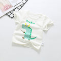 Wholesale baby short-sleeve t-shirts: 100% cotton crew neck printed tops for boys and girls - summer a-grade base layers