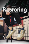 2025 new spring men's waterproof & non-slip athletic sneakers - height increasing, casual, work, martin boots, safety shoes, trendy footwear