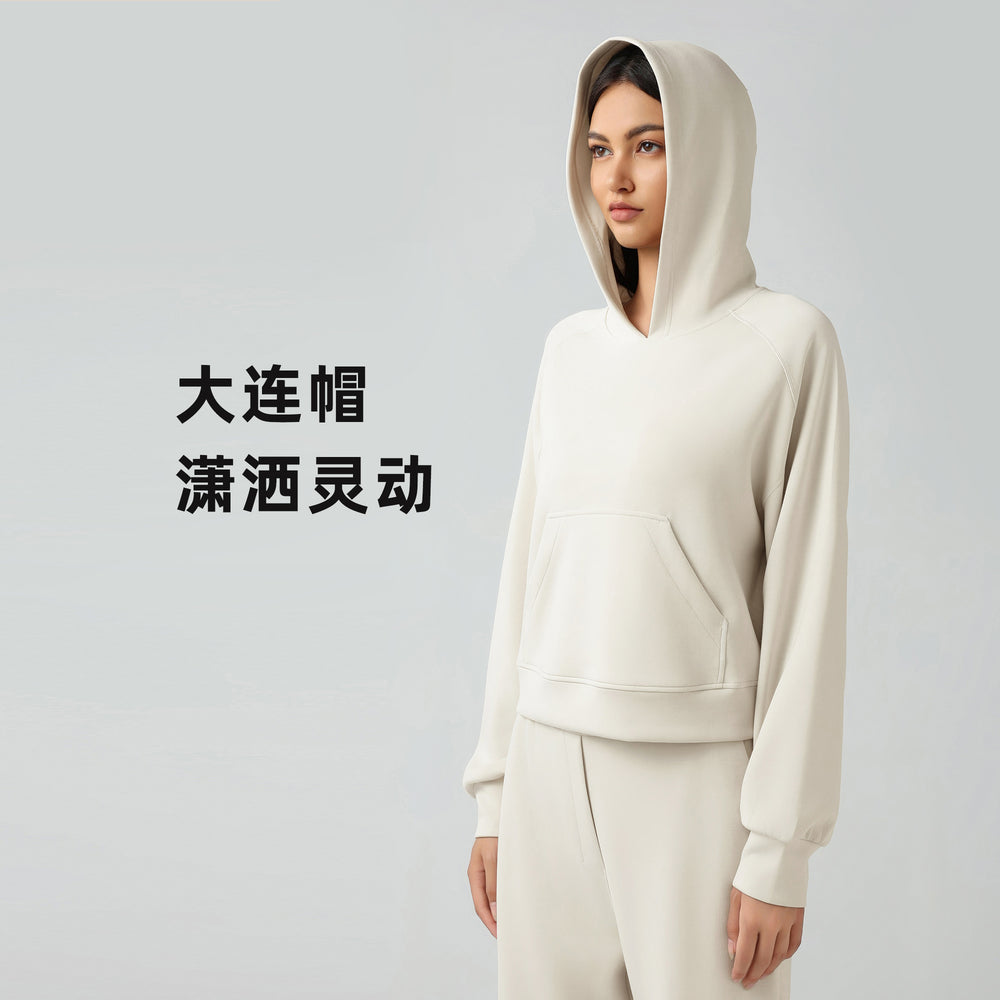 Fall and winternew arrivalwomencasualeasiest for matchhooded sweatshirtlooseslimming lookfitness sports yoga clothestopsdaw165