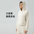 Fall and winternew arrivalwomencasualeasiest for matchhooded sweatshirtlooseslimming lookfitness sports yoga clothestopsdaw165