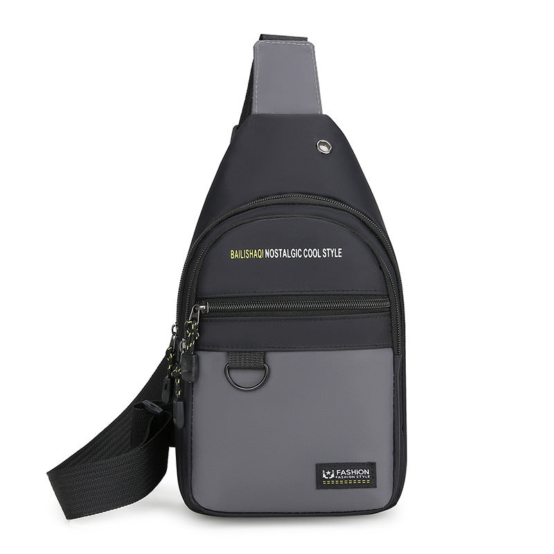 Foreign trade new breast bag men's business travel shoulder bag lightweight versatile messenger bag multi-functional outdoor leisure bag