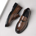 Genuine leather men's soft leather soft sole leather shoes thick sole bean shoes business formal work casual daily leather shoes