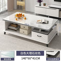 140cm white marble color + drawer + glass