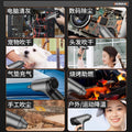 High-velocity cordless handheld turbine blower - powerful mini air blower for dust, snow, and cleaning - lithium battery powered