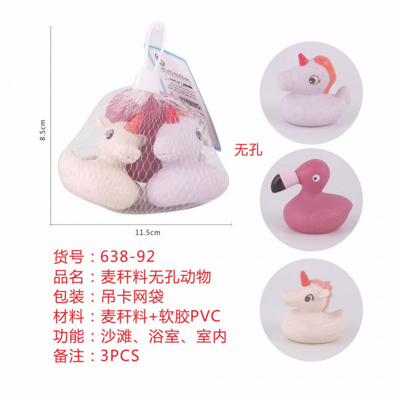 Cross-border export  baby pinch duck touch ball soft glue touch perception water spray baby bath toy