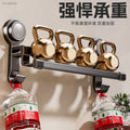Suction cup towel bar bathroom punch-free toilet bathroom wall-mounted space aluminum bath towel rack towel rack