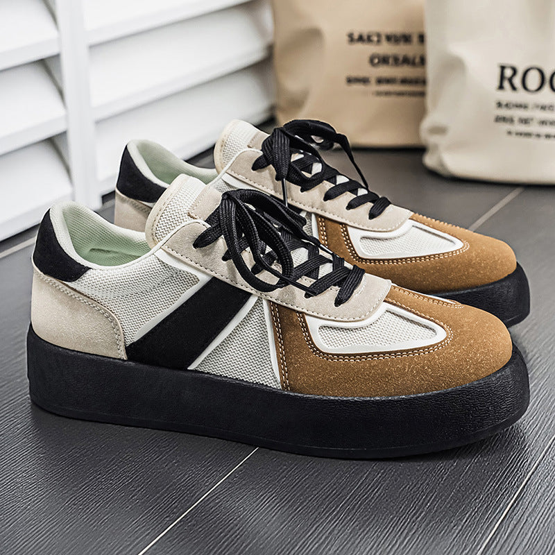 Panda german army trainers (gats) for men, spring 2026 collection: thick-soled, height-increasing, athletic casual sneakers - versatile and trendy footwear