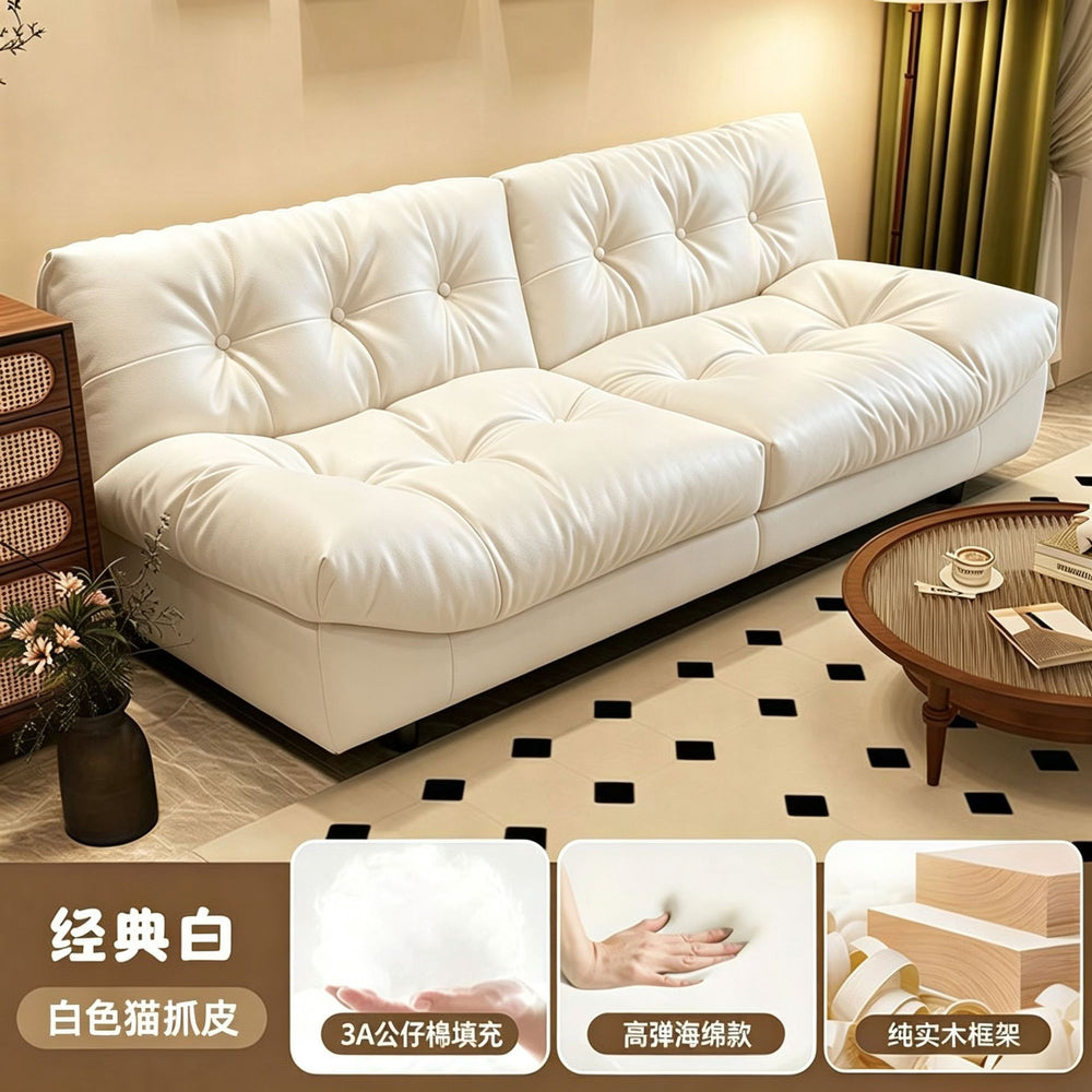 Cloud sofa modern casual living room for home small apartment double casualaccessible luxurypopular cream style fabric sofa