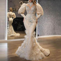 european and american cross-border new  dress v neck feather princess dress gold long mesh evening dress