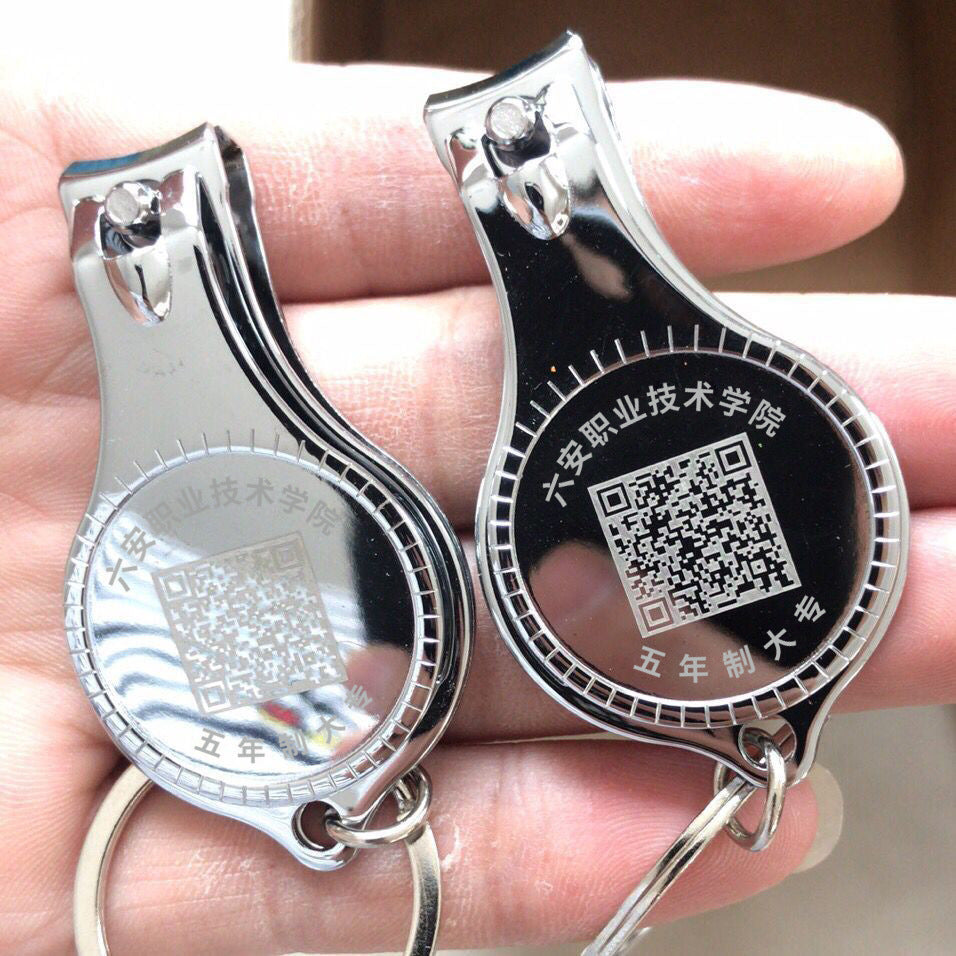 Promotional nail clippers with bottle opener and keychain - multifunctional giveaway gift - customizable with logo