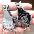 Promotional nail clippers with bottle opener and keychain - multifunctional giveaway gift - customizable with logo