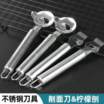 Stainless steel noodle knife, special noodle cutter, kitchen tool, restaurant convenient hanging lemon peeler