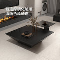 Modern minimalist upscale inverted triangle coffee table - designer style for living room, available in trapezoid and square shapes, coffee table set