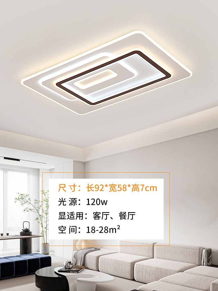 Living room hall main lamp household atmosphere black edge bedroom room high-end ceiling lamp Zhongshan Lighting Factory direct sales