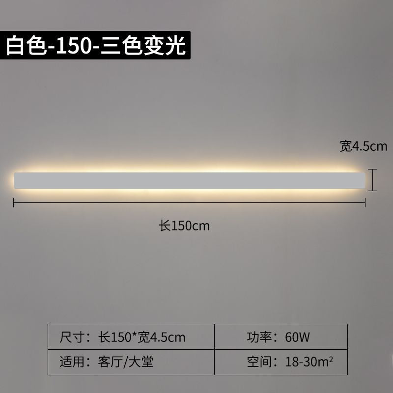 Long strip wall lamp modern casual living room sofa background wall lamp normcore bedroom bedside lamp aisle staircase lamp