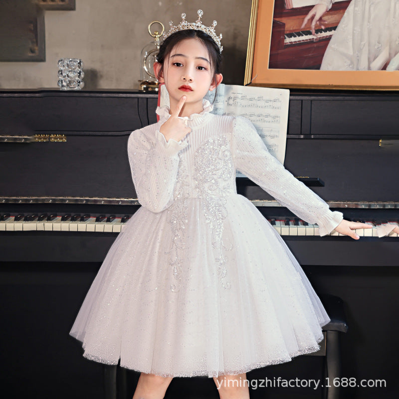 Amazon girls' dresses: european and american style, new autumn/winter  collection, children's princess dresses, perfect for piano recitals