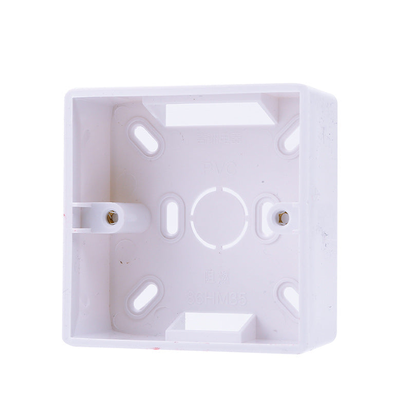 Open box universal 86 junction box wall switch wiring box, high flame retardant switch socket bottom box open box