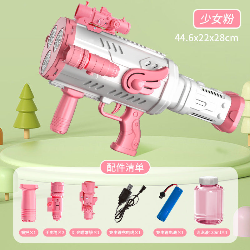 Tiktok viral kids bubble machine - gatling bubble gun - electric automatic bubble toy - perfect birthday gift for girls
