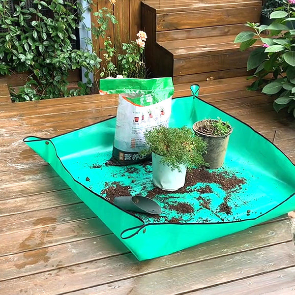 Succulent pot changing pot turning pot floor mat Home gardening floor mat Planting waterproof gardening soil changing mat Operation mat